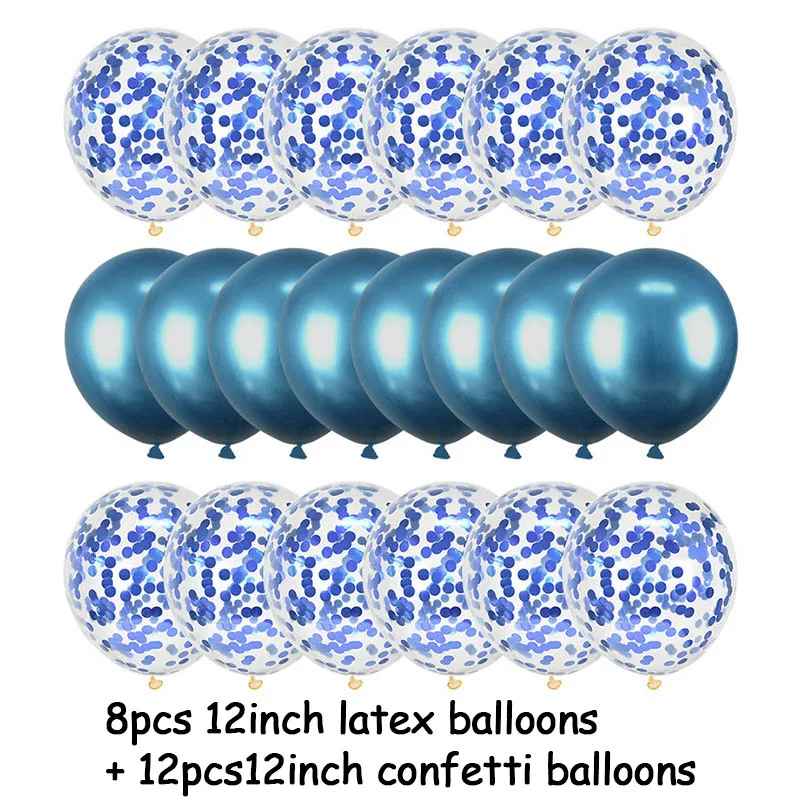 20Pcs Metallic Confetti Balloon Set