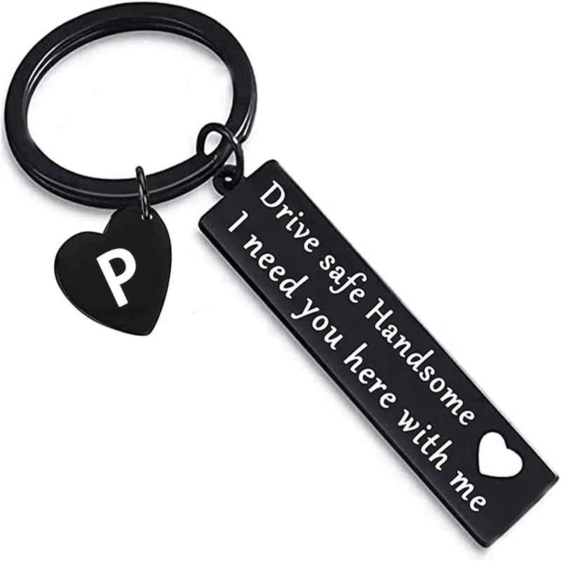 A-Z Initial Letter Drive Safe Keychain