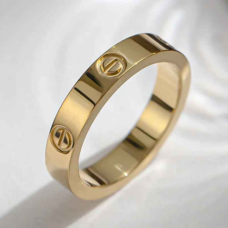 Minimalist Stainless Steel Couple Love Ring