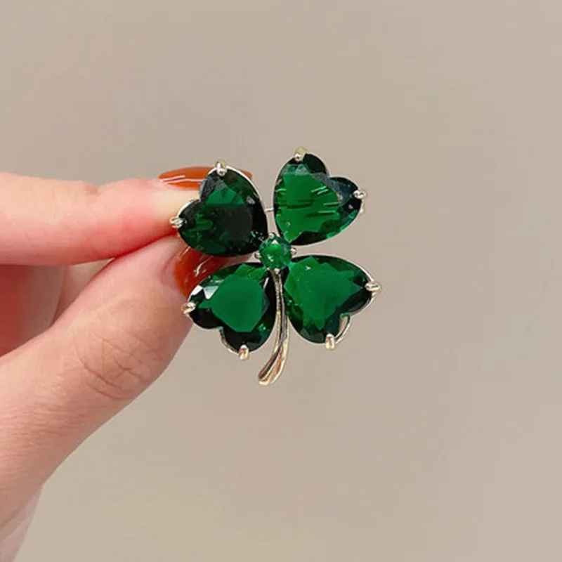 Lucky Four-leaf Clover Brooch