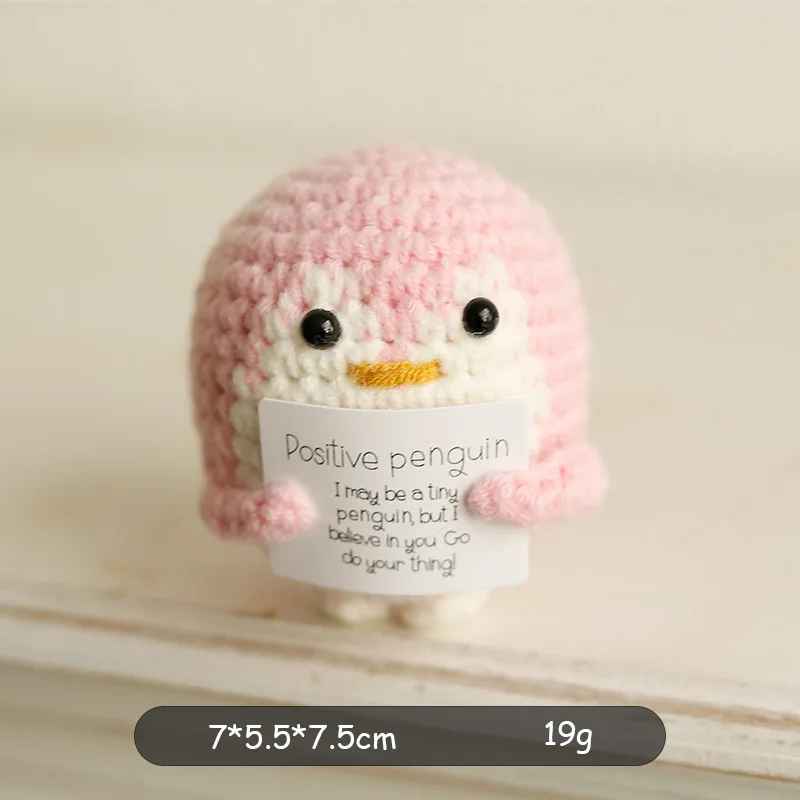 Cute Mini Handwoven Positive Energy Knitted Plush Dolls