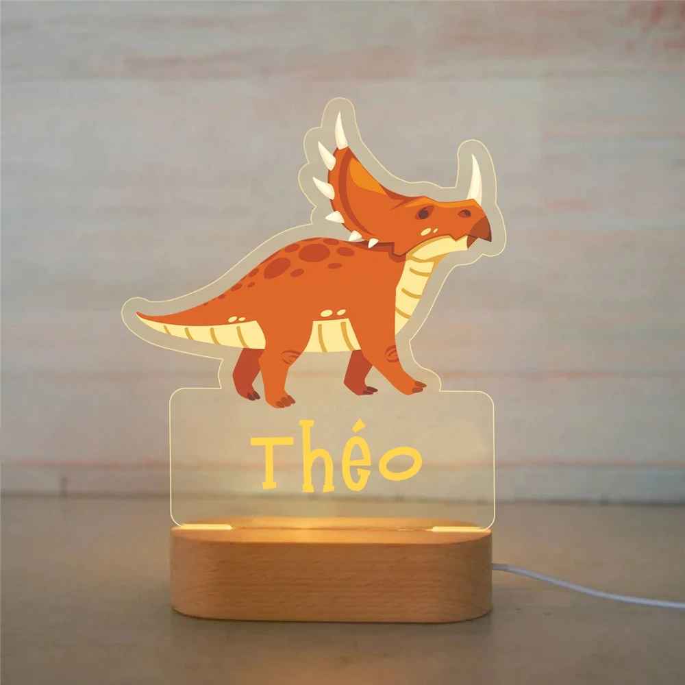 Personalized Children Animal Night Acrylic Lamp