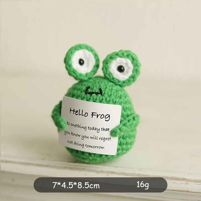 Cute Mini Handwoven Positive Energy Knitted Plush Dolls