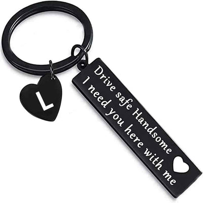 A-Z Initial Letter Drive Safe Keychain