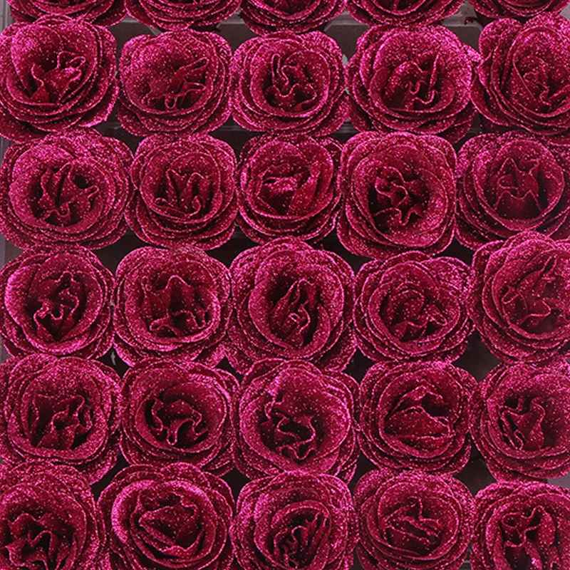 30pcs Artificial Crystal Glitter Roses Flower Bouquet