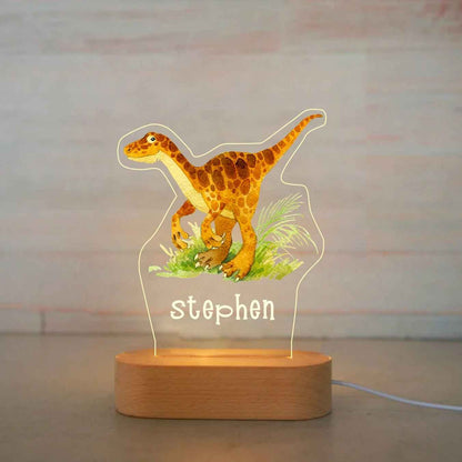 Personalized Children Animal Night Acrylic Lamp