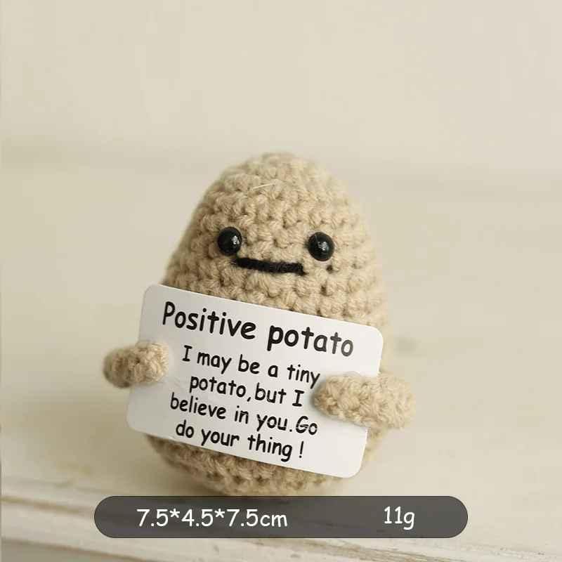 Cute Mini Handwoven Positive Energy Knitted Plush Dolls