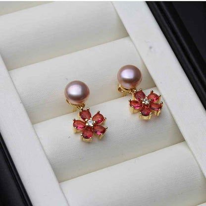 Beautiful Dangling Natural Freshwater Pearl Earrings