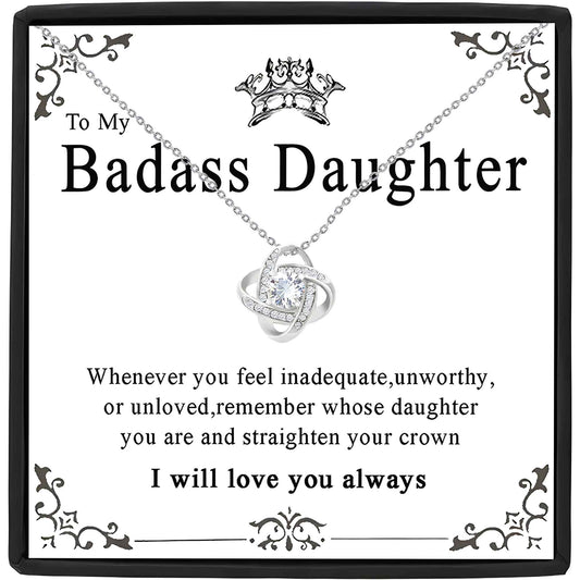 Badass Daughter Love Knot Necklace