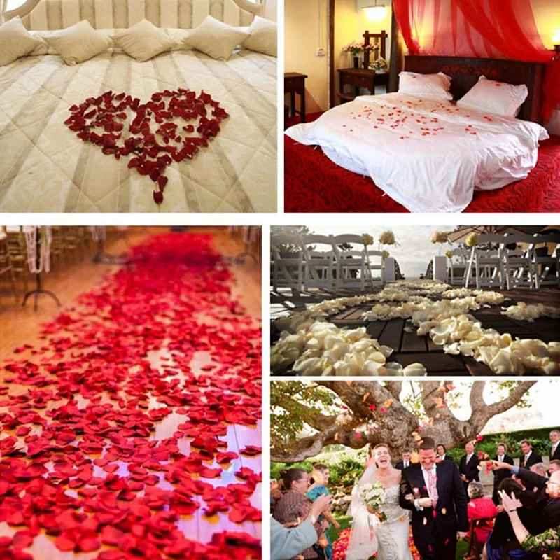 100Pcs 35mm Romantic Sponge Satin Fabric Heart Petals – Wedding Confetti, Table & Bed Decor, Valentine’s Day Decoration