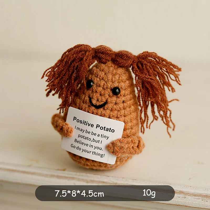 Cute Mini Handwoven Positive Energy Knitted Plush Dolls