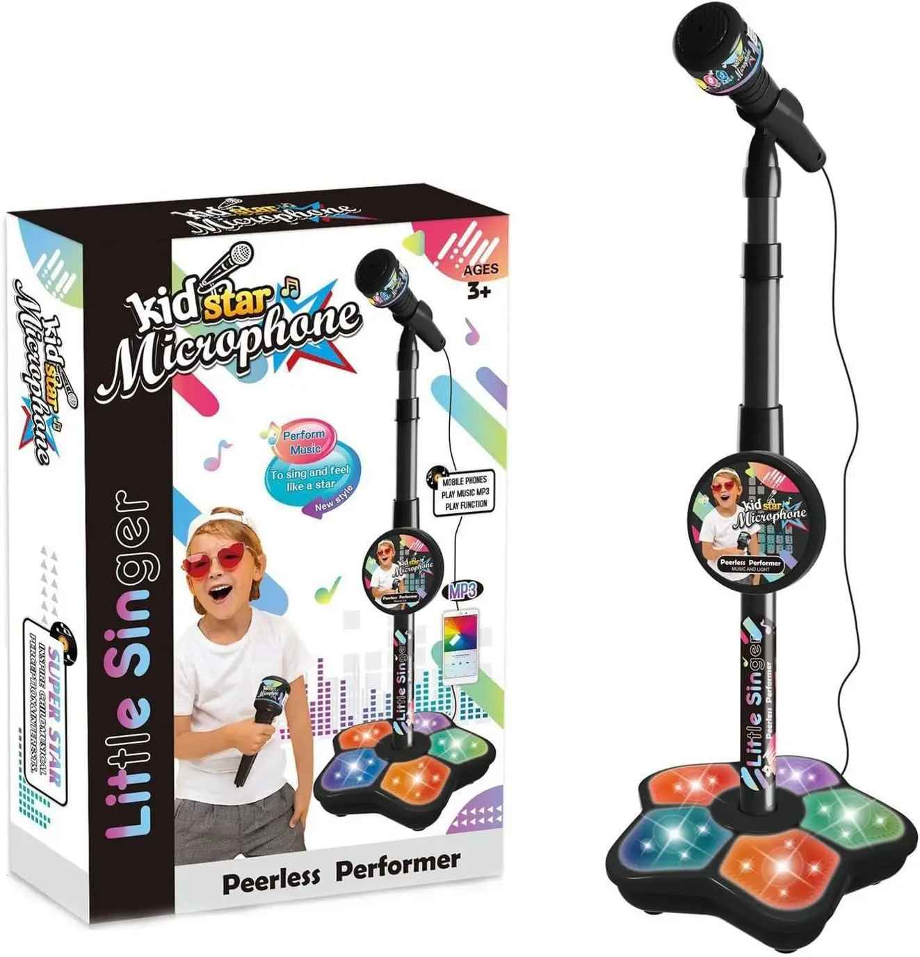 Kids Sing Microphone Musical Toy and Stand