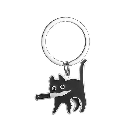 Cute Cartoon Cat Keychain