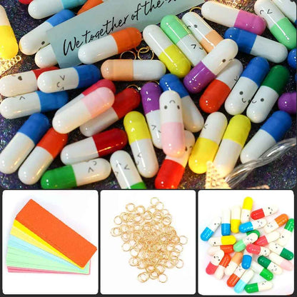 500/100Pcs Mini Message Capsule in Bottle – Love Message Wish Bottle for Party, Valentine’s Day Gift