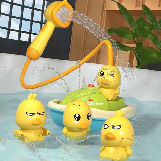 Cute Duck Electric Water Spray Bathroom Bathing Toy