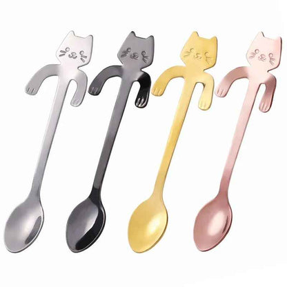 Cute Cat Shape Stainless Steel Teaspoon