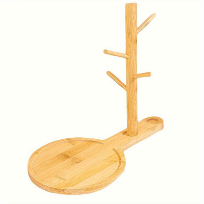 1Pc Bamboo Key Vertical Storage Holder