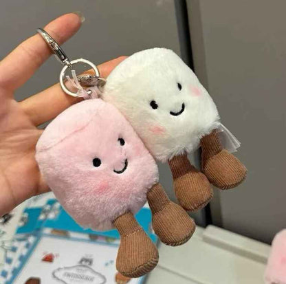 Cotton Candy Hot Fun Marshmallow Keychain