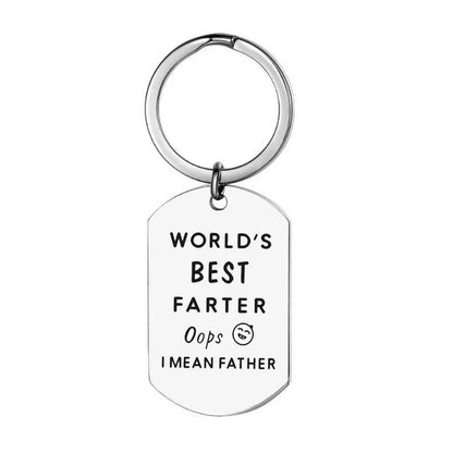 "World's Best Farter" Dad Keychain Gift – Funny Father's Day Gift