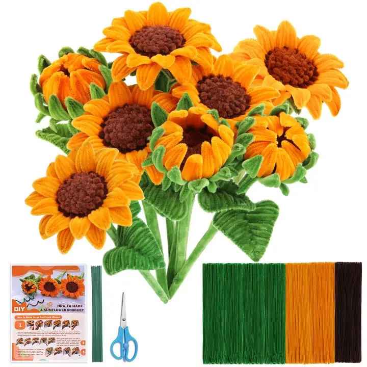 180/430/690 Pcs DIY Materials for Artificial Sunflower