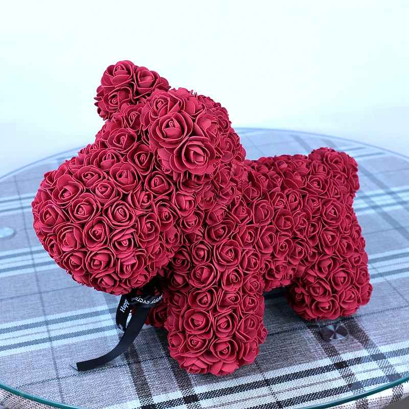 Eternal Teddy Rose Dog Artificial Flowers