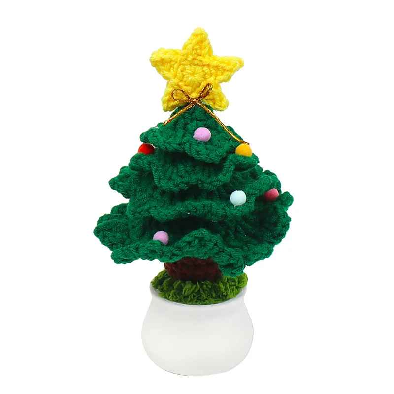 Crochet Flowers Hand-knitted Artificial Christmas Tree