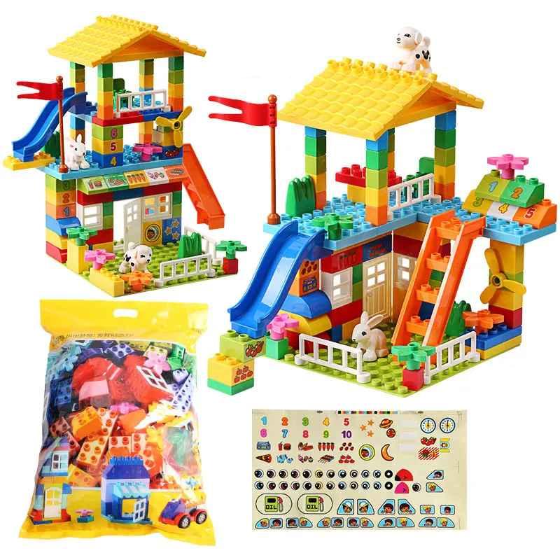 153PCS Big Particle Roof Building Blocks Toys