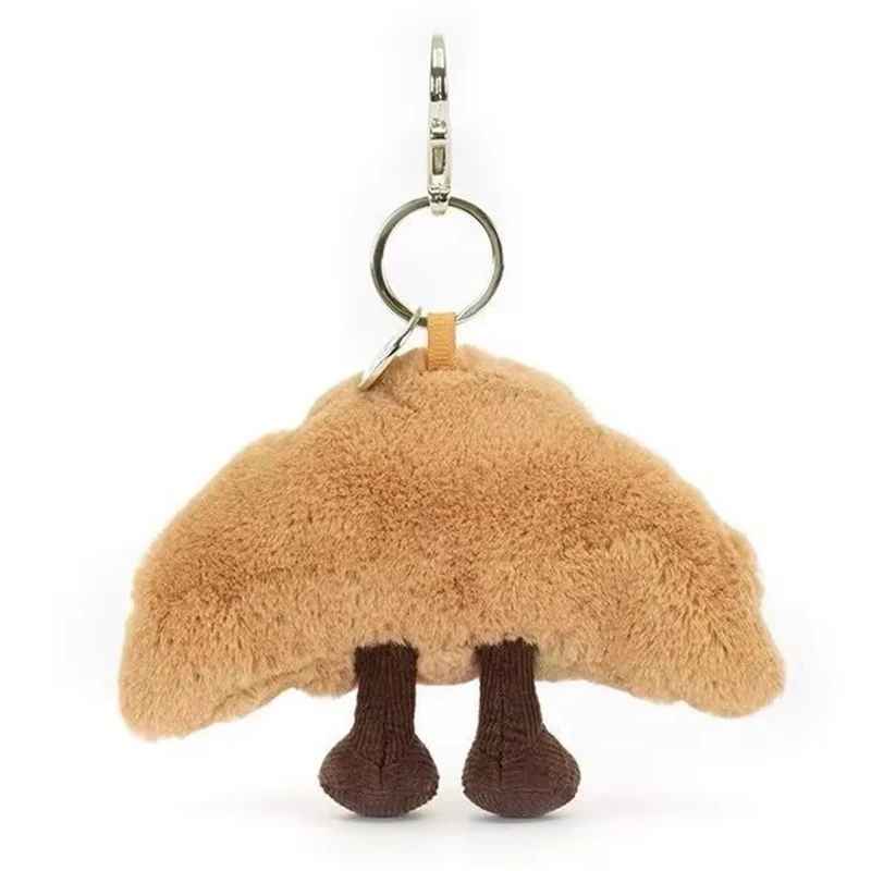 Cute Doll Toast Bread Plush Toy Keychain