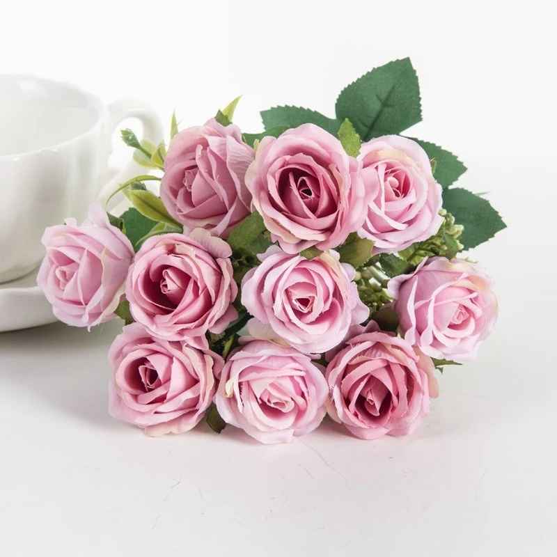 10 Heads Artificial Rose Flowers Bouquet