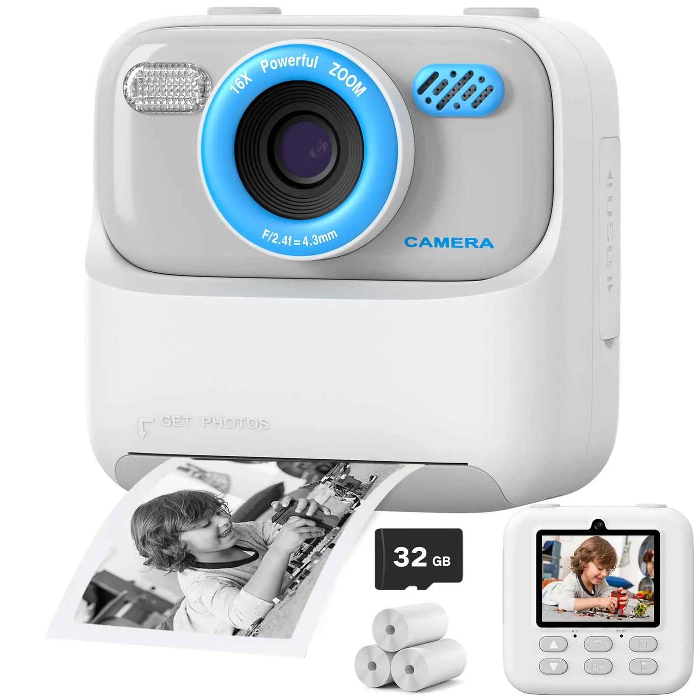 1080P HD Kids Dual Lens Selfie Digital Camera