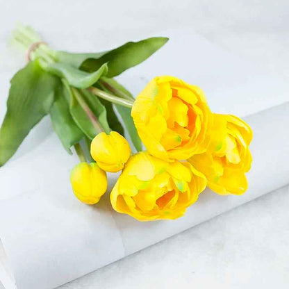 Eternal 40CM Silicone Artificial Tulip Flower Bouquet