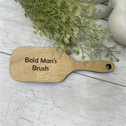 Funny Bald Man's Comb and Brush