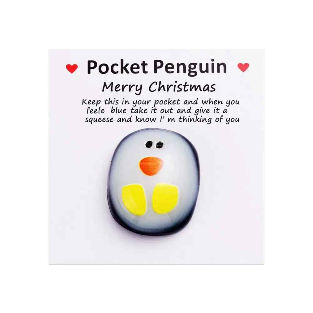 A Little Pocket Penguin Hug Keepsake Ornament with Greeting Card