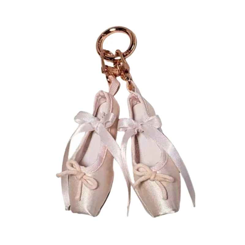 Elegant Ballet Shoes Keychain