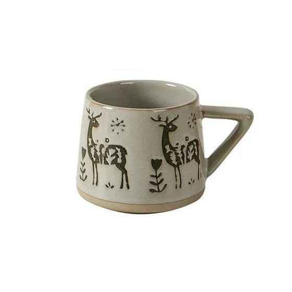 Christmas Creative Nordic Style Retro Ceramic Mug