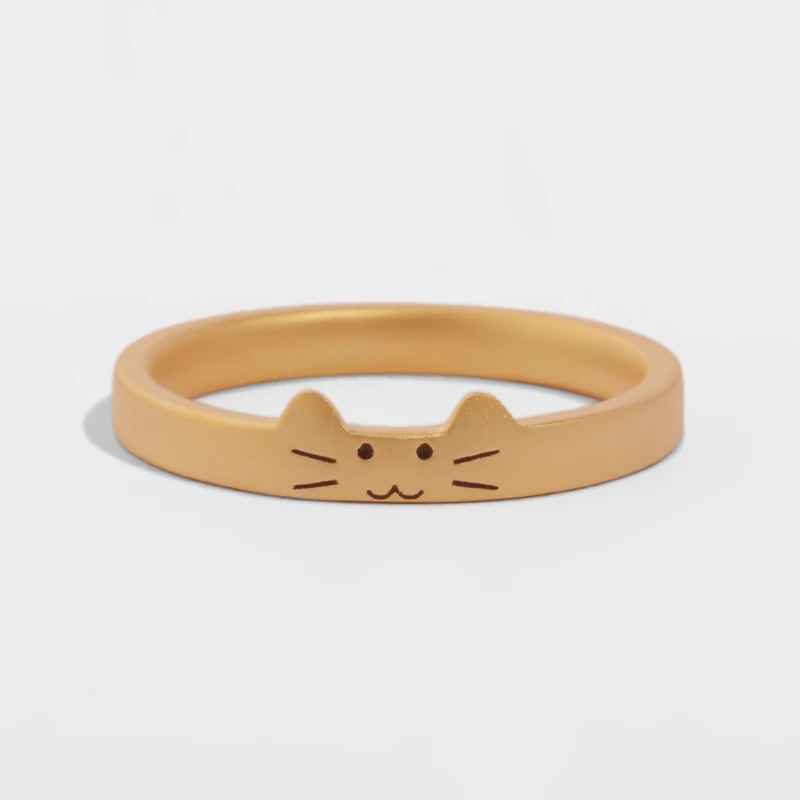 Cute Cat & Dog S925 Sterling Silver Couple Rings