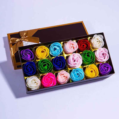 Romantic 18pcs Soap Rose Flowers Gift Box