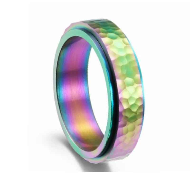 Titanium Steel Spinner Fidget Ring