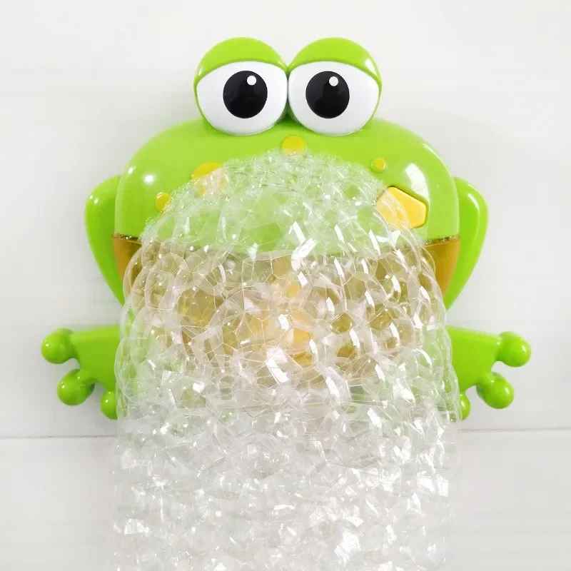 Kids Frog Bubble Machine Music Bath Toy