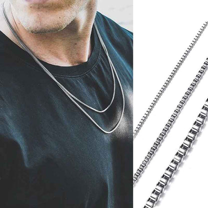 18inch 3mm Thick Stainless Steel Chain Necklace