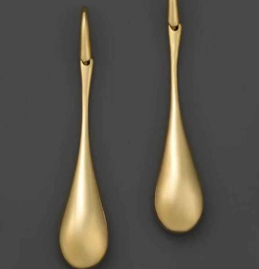 Gold Color Simple Creative Drop Dangle Earrings