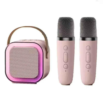 K12 Portable Bluetooth Karaoke Machine with 2 Wireless Microphones