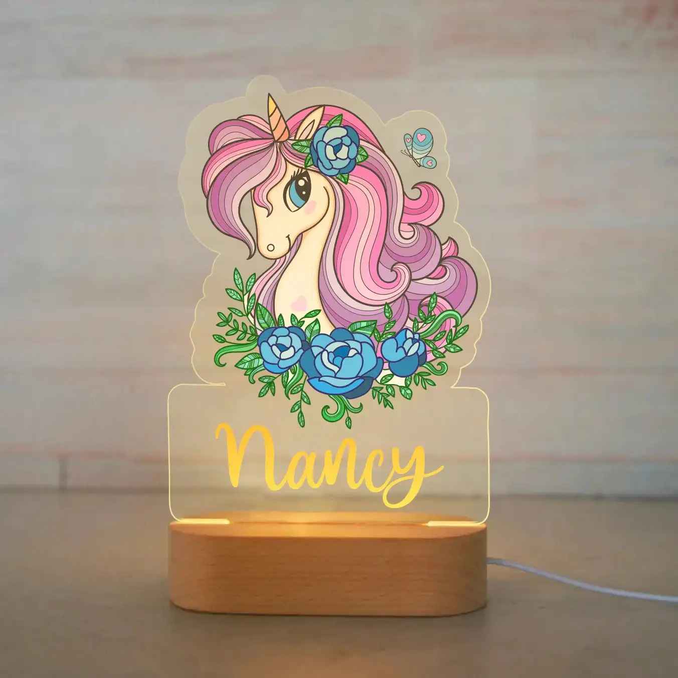 Personalized Children Animal Night Acrylic Lamp