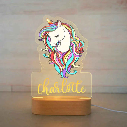 Personalized Children Animal Night Acrylic Lamp