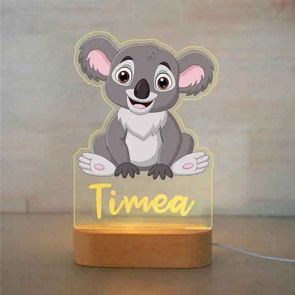 Personalized Children Animal Night Acrylic Lamp