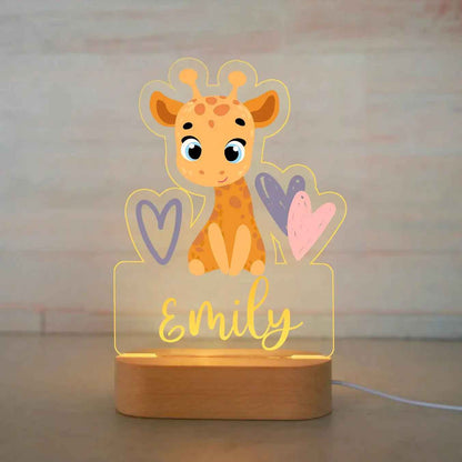 Personalized Children Animal Night Acrylic Lamp