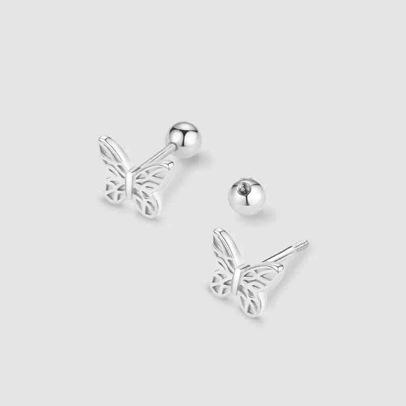 Hollow Butterfly Cross Star Piercing Helix Studs Earrings