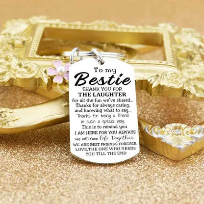 To Bestie Keychain Gift