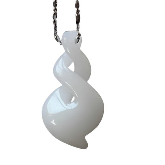 Natural Hand-carved Jade Pendant Necklace