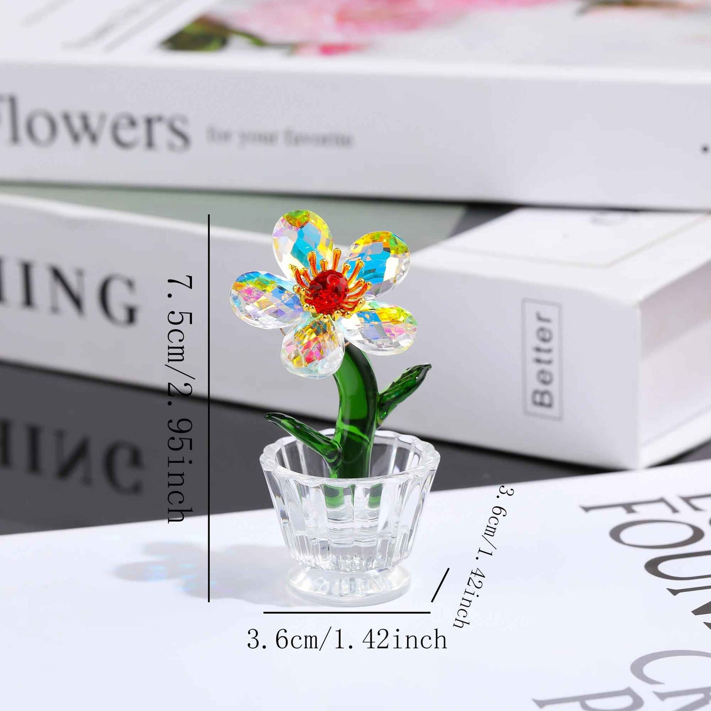 Cute Mini Crystal Flower Decoration